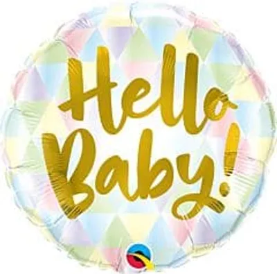 18" Hello Baby Foil Balloon