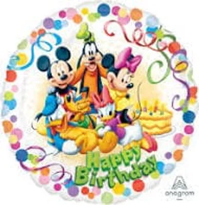 18" Mickey and Friends Party Foil Balloon