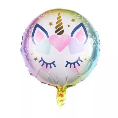 18" Unicorn Eyelashes Foil Balloon