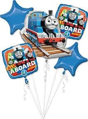 Thomas the Tank Foil Balloon Bouquet 5pc