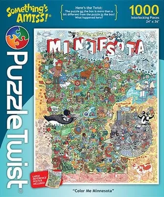 Puzzle Twist - Color Me Minnesota - 1,000 Piece Puzzle