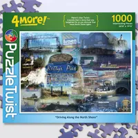 Puzzle Twist - Driving Along The Shore - 1,000 Piece Puzzle