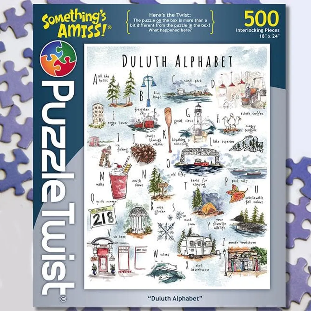 Puzzle Twist - Duluth Alphabet - 500 Piece Puzzle