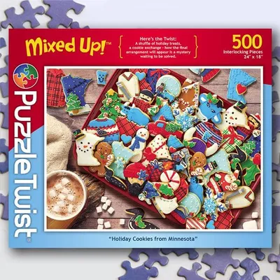 Puzzle Twist - Holiday Cookies from Minnesota - 500 Piece Puzzle