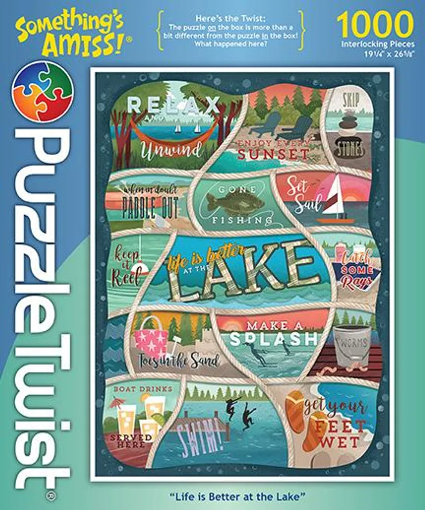 Puzzle Twist - Life Is Better At The Lake - 1,000 Piece Puzzle