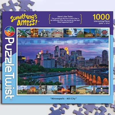 Puzzle Twist - Minneapolis Mill City - 1,000 Piece Puzzle