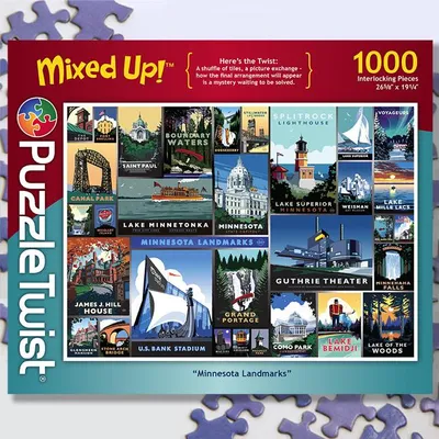 Puzzle Twist - Minnesota Landmarks - 1,000 Piece Puzzle