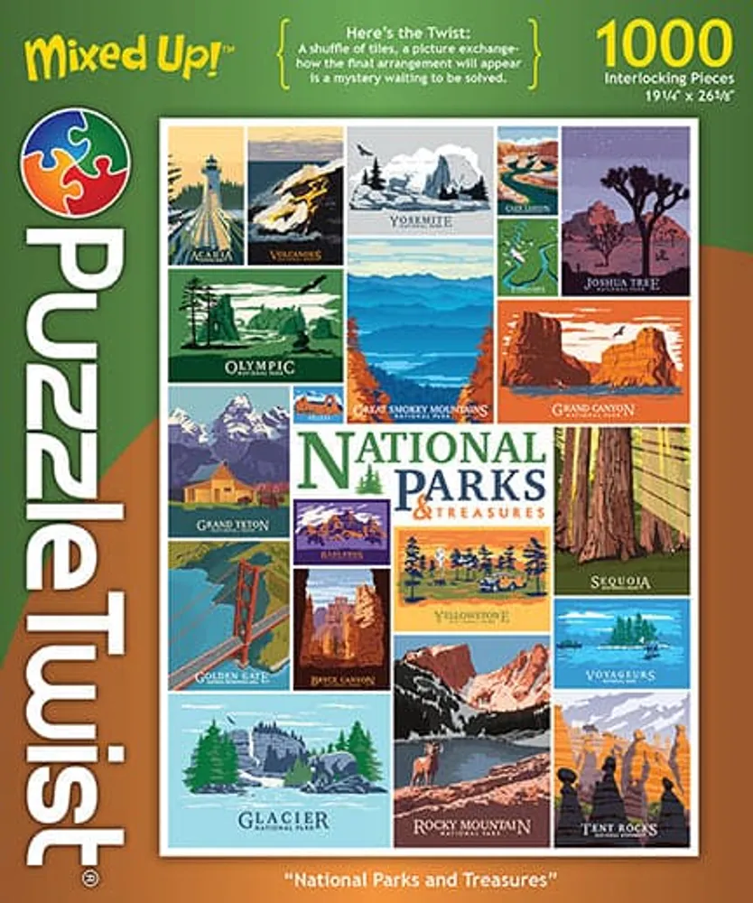 Puzzle Twist - National Parks and Treasures - 1,000 Piece Puzzle