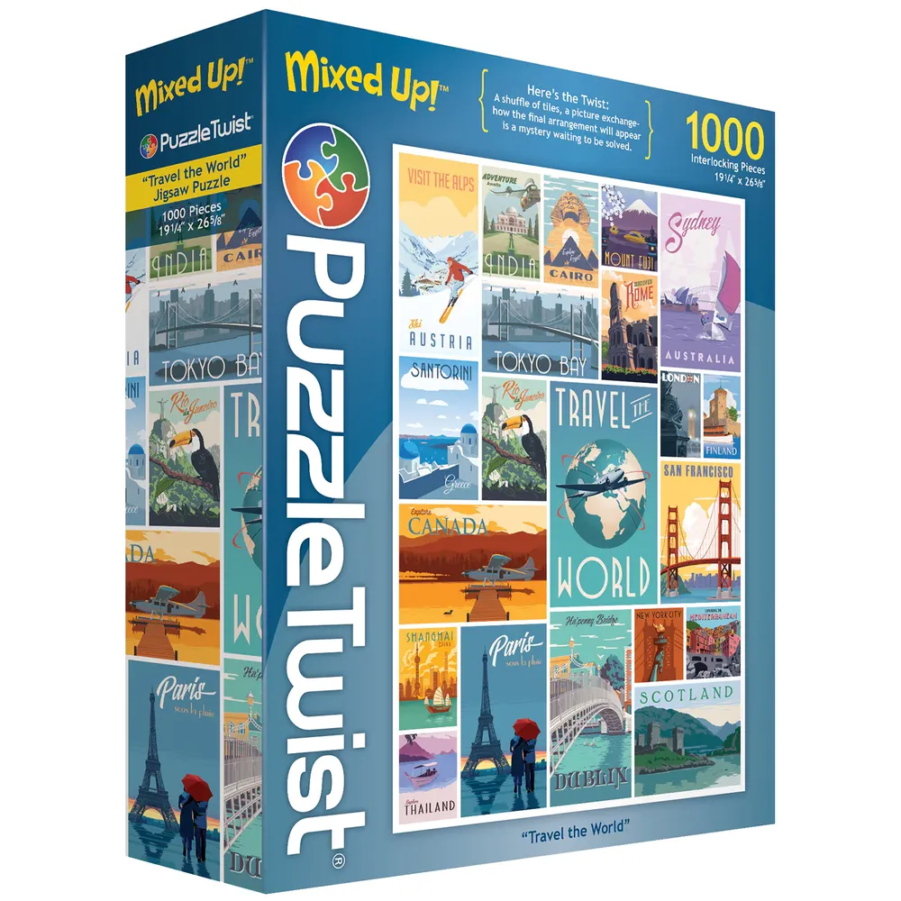 Puzzle Twist - Travel the World - 1,000 Piece Puzzle