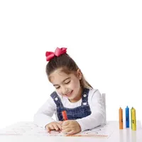 Learning Mat Wipe Off Crayons - 5 Colors