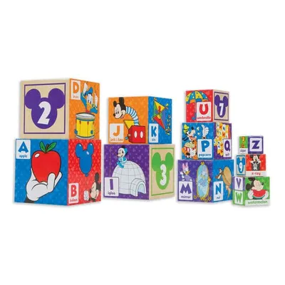 Mickey Mouse & Friends ABC-123 Nesting & Stacking Blocks