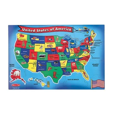 U.S.A. Map  Floor Puzzle - 51 Pieces