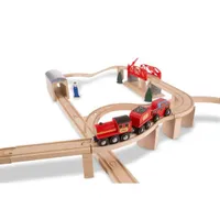 Wooden Swivel Bridge Train Set