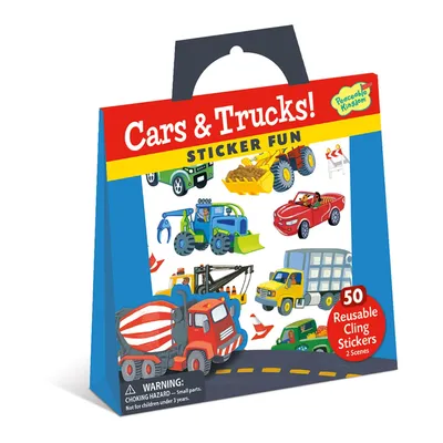 Cars and Trucks Reusable Sticker Tote