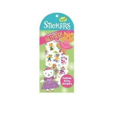 Glitter Sticker Pack - Fashion Kitty