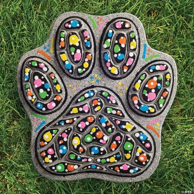 Paint Your Own Stepping Stone: Dog Paw