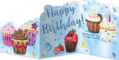Tri Fold Birthday Cards