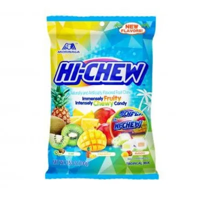 Hi-Chew Bag Tropical Mix - 3.53 oz. Peg Bag