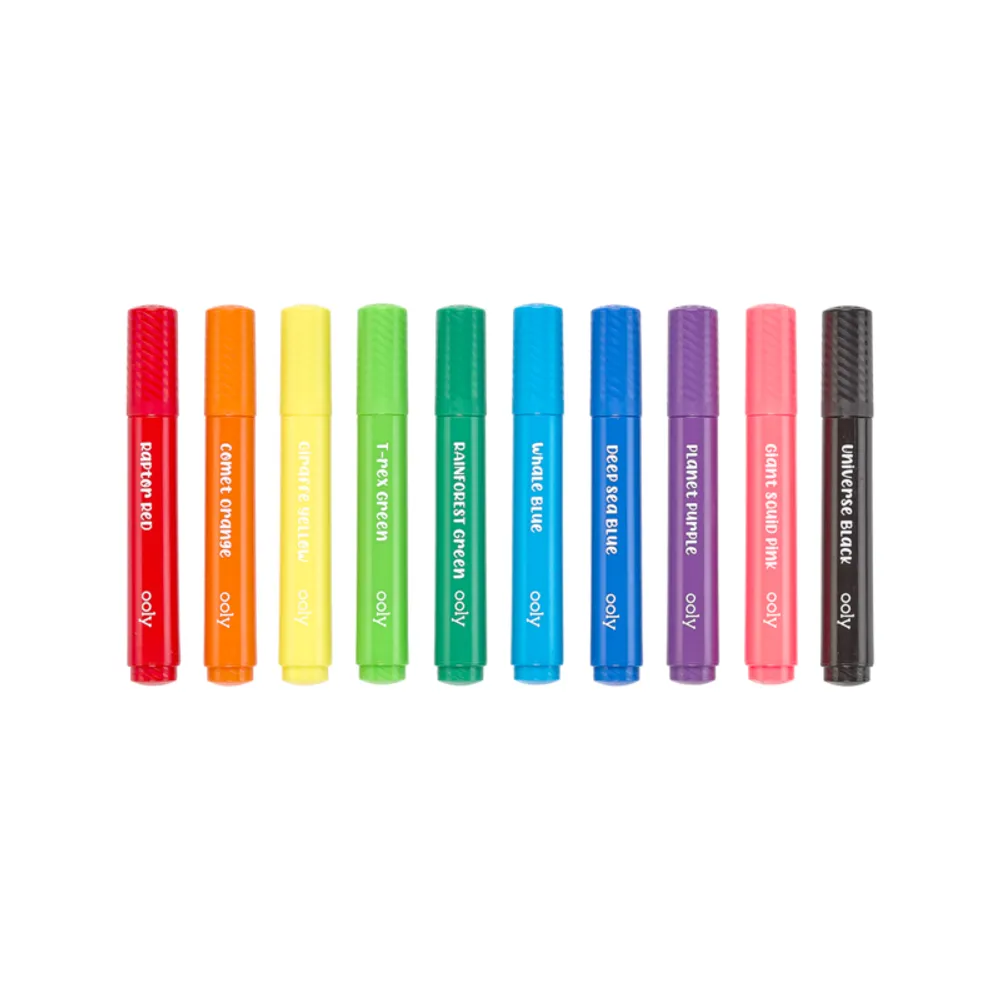 Big Bright Brush Markers Set of 10