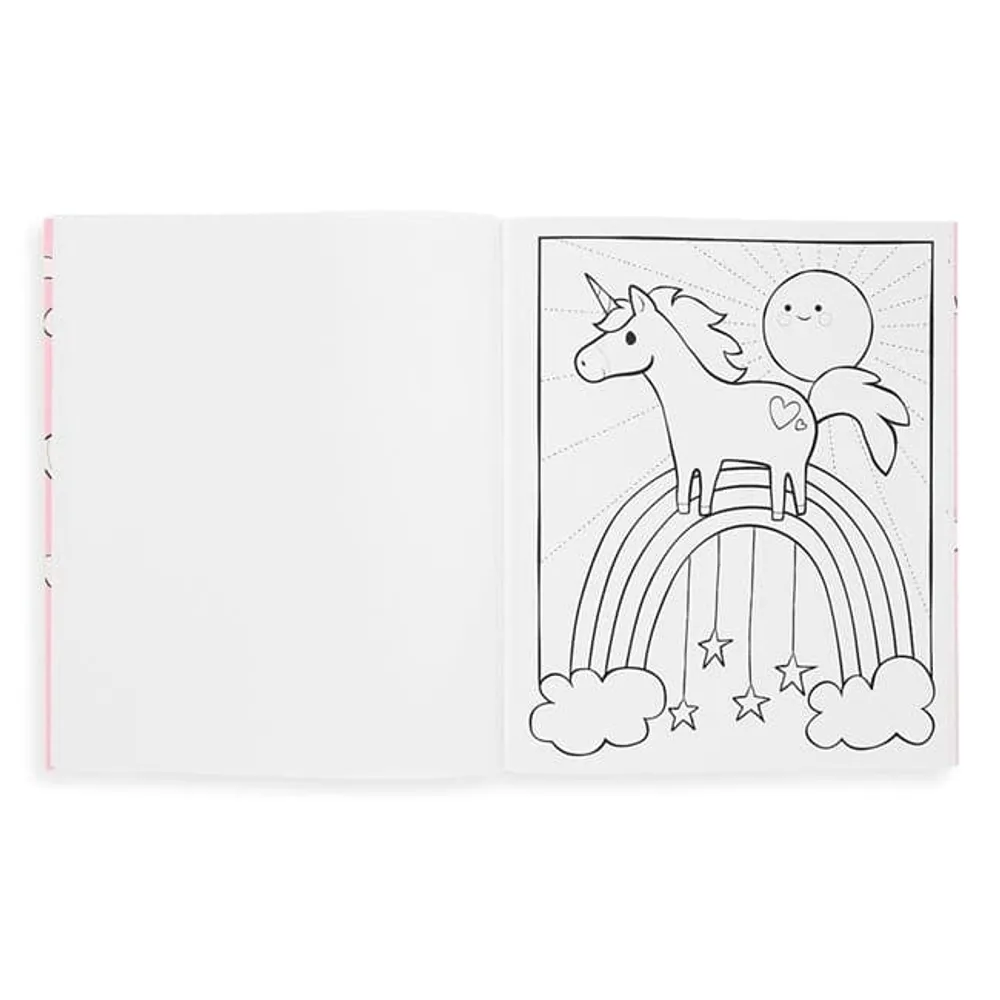 Color In Book - Enchanting Unicorns