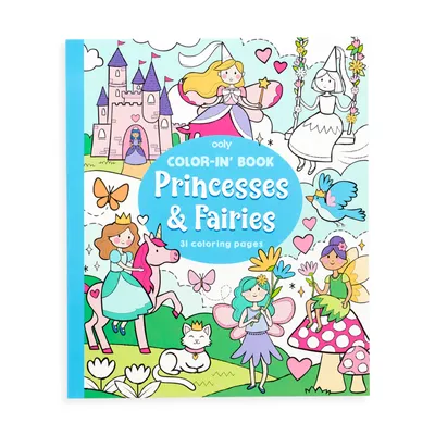 Color In Book - Princess & Fairies