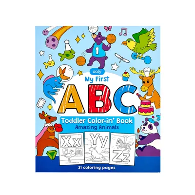 Color In Book - Toddler ABC-Amazing Animals
