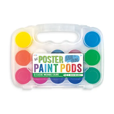 Lil' Poster Paint Pods - Classic Colors - Set of 12