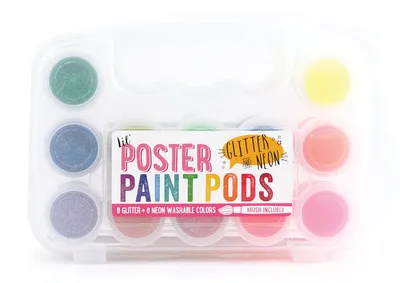Lil' Poster Paint Pods - Neon & Glitter - Set of 12
