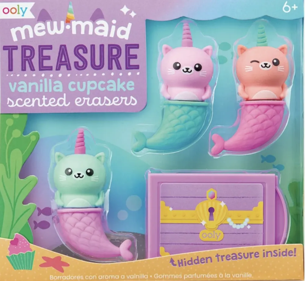 Mew-maid Treasure Scented Erasers