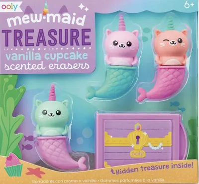 Mew-maid Treasure Scented Erasers