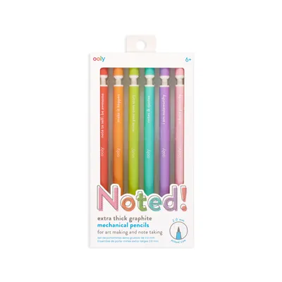 Noted! Graphite Mechanical Pencils - Set Of Six