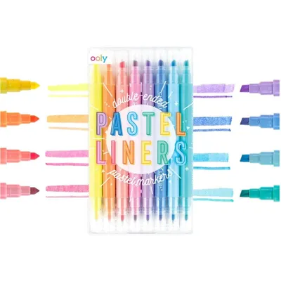 Pastel Liners Double Ended Markers