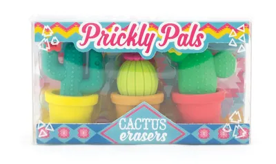 Prickly Pals Cactus Erasers Set of 3