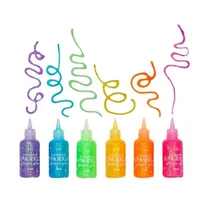 Rainbow Sparkle Glitter Glue - Set of 6