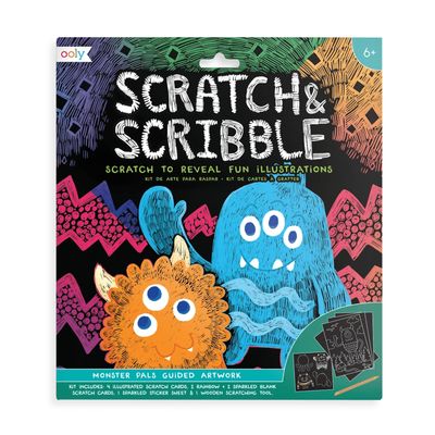 Scratch and Scribble Scratch Art Kit - Monster Pals - Legacy Toys