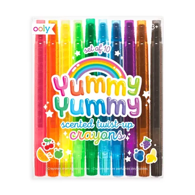 Yummy Yummy Scented Twist-Up Crayons Set Of 10