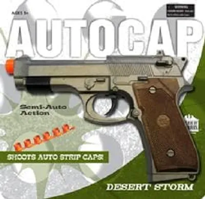 Desert Storm Autocap Gun 9" Long