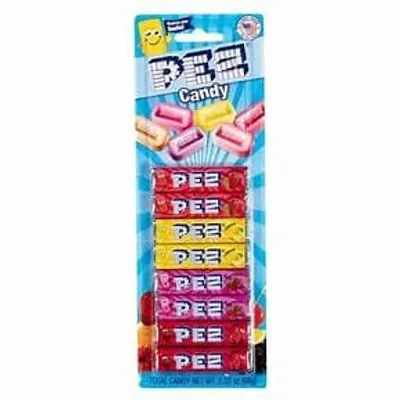 Pez Blister Card - Fruit 8 Pack Candy Rolls