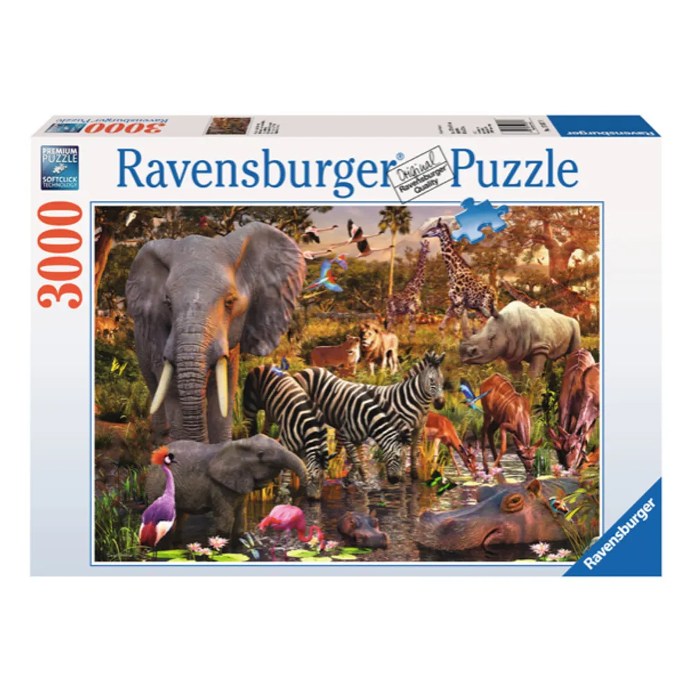 African Animal World - 3,000 Piece Puzzle