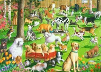 At the Dog Park - 500 Large Format Piece Puzzle