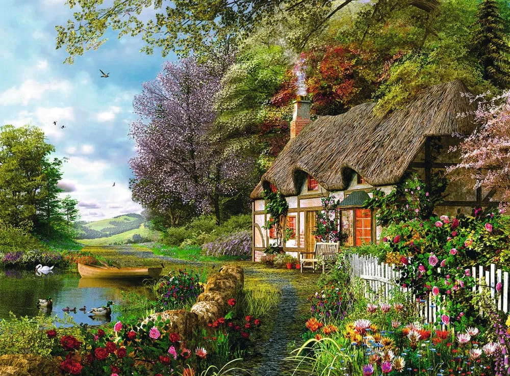 Country Cottage - 1,500 Piece Puzzle