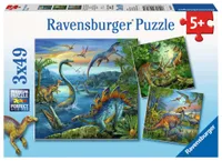 Dinosaur Fascination 3 - 49 Piece Puzzles