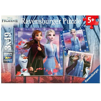 Frozen II The Journey Starts - 3x49 Piece Puzzles