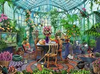 Greenhouse Mornings - 500 Piece Puzzle