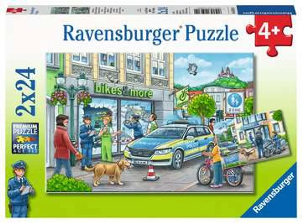 Police at Work! - 2 x 24 Piece Puzzle