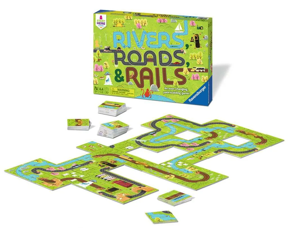 Rivers, Roads & Rails Board Game