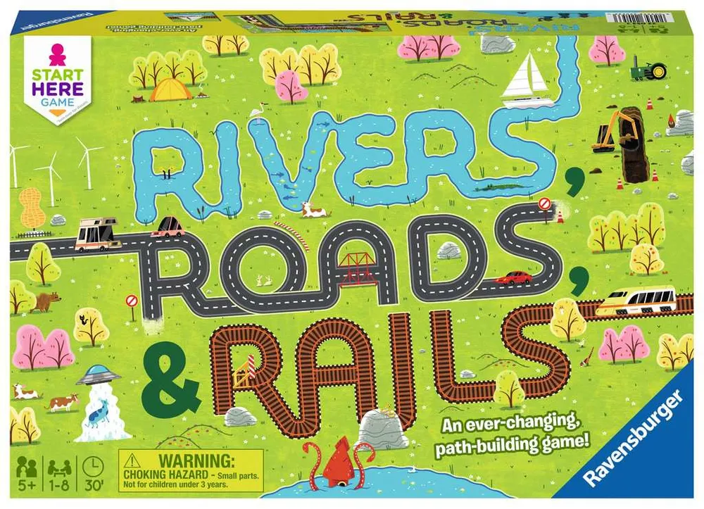Rivers, Roads & Rails Board Game