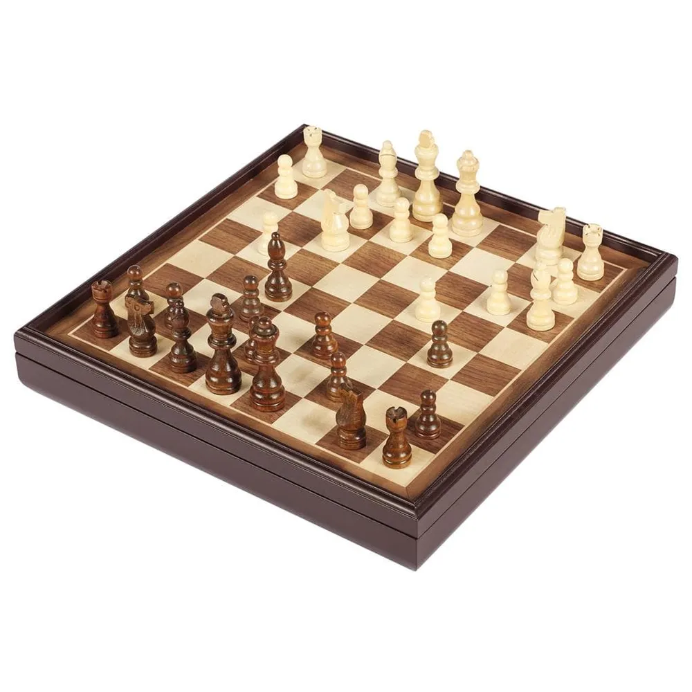 Cardinal Legacy Deluxe Wooden Chess & Checkers