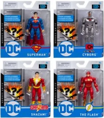 DC Comics, 4-Inch Action Figure with 3 Mystery Accessories