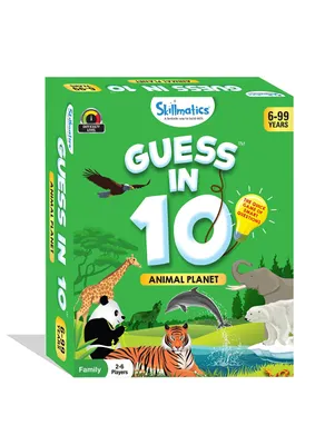 Skillmatics Guess in 10 Educational Board Game - World of Animals
